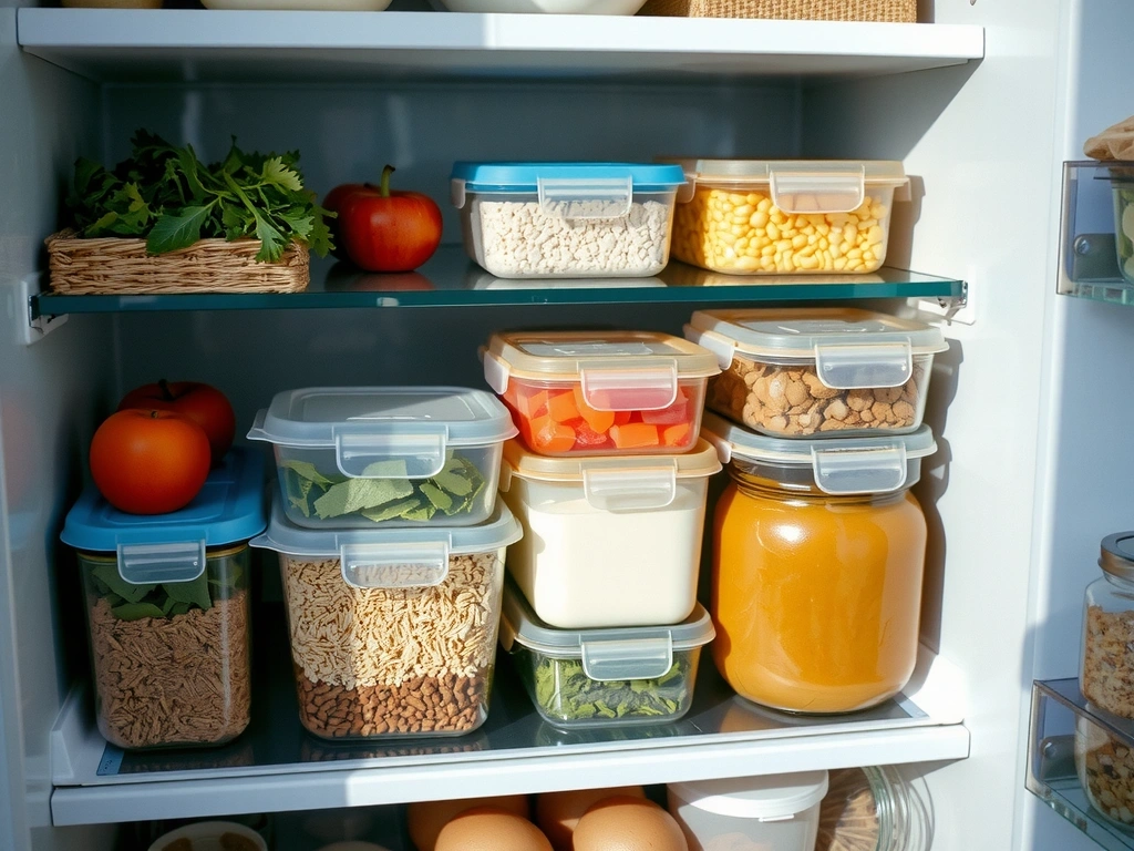 Přehledné zásoby potravin v lednici