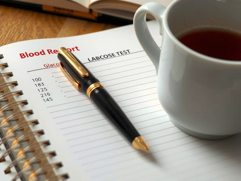 Ručně psané poznámky a laboratorní výsledky